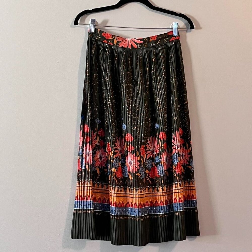 HOLIDAY SALE 50% OFF! // Vintage Lee Pleated Floral Midi Skirt